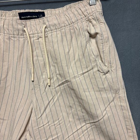 Abercrombie & Fitch Linen Blend Shorts Summer Pin Striped Preppy Vacay Comfy XS - Picture 5 of 10